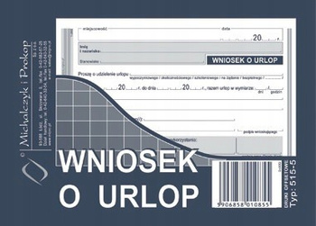 DRUK WNIOSEK O URLOP, 515-5
