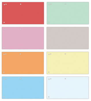 PRZEKŁADKI DO SEGREGATORA 1/3 A4, 100SZT., MIX KOLORÓW