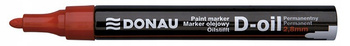 MARKER OLEJOWY DONAU D-OIL, OKRĄGŁY, 2,8MM, CZERWONY