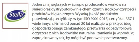 Worki na śmieci 120L 10SZT. MOCNE STELLA CZARNE