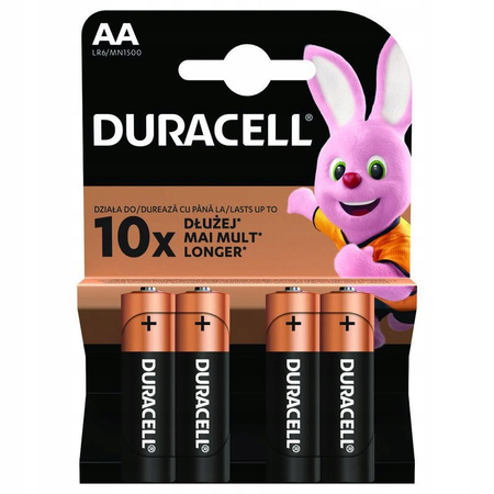 Bateria alkaliczna AA / LR6 Duracell Duralock Basic C&B - 4 sztuki