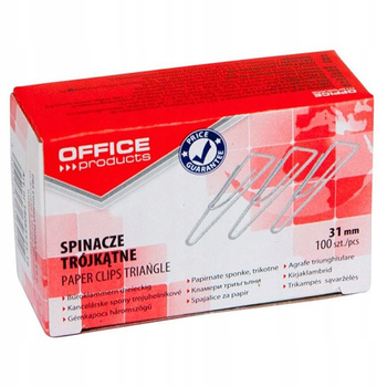 SPINACZE TRÓJKĄTNE OFFICE PRODUCTS, 31MM, 100SZT.,