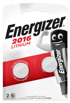 BATERIA ENERGIZER LITOWA CR2016 ,3V, 2SZT