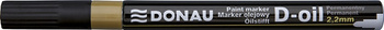 MARKER OLEJOWY DONAU D-OIL, OKRĄGŁY, 2,2MM, ZŁOTY