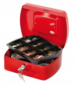 Kasetka na pieniądze Q-Connect duża 255×85×200 mm solidna skrzynka kasowa