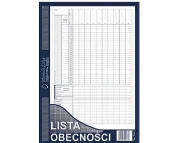 DRUK LISTA OBECNOŚCI A4, 506-1