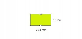 ETYKIETY MHK 1 RZĘDOWE, 3000 ETYKIET, ŻÓŁTE