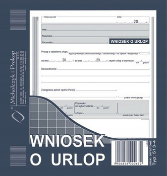 DRUK WNIOSEK O URLOP M&P 513-4