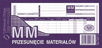 DRUK MM PRZESUNIĘCIE MATERIAŁÓW 1/3 A4, 355-8