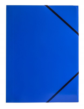 TECZKA NA DOKUMENTY A4 NA GUMKĘ NAROŻNĄ TETIS, NIEBIESKA