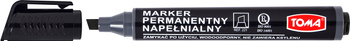 MARKER TOMA PERMANENTNY NAPEŁNIALNY ŚCIĘTY CZARNY