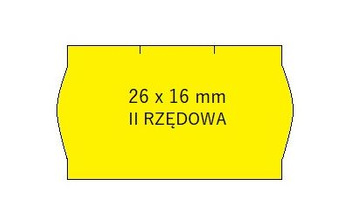 ETYKIETY CENOWE DO METKOWNICY DWURZĘDOWEJ FALA 3000 ETYKIET, FLUOR ŻÓŁTE