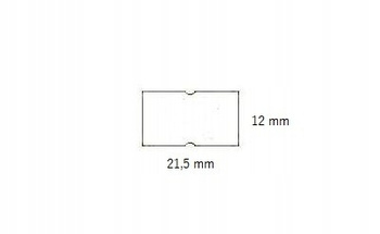 ETYKIETY MHK 1 RZĘDOWE, 3000 ETYKIET, BIAŁE
