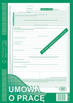 DRUK UMOWA O PRACĘ A4, 500-1N
