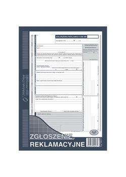 DRUK ZGŁOSZENIE REKLAMACYJNE A4 601-1