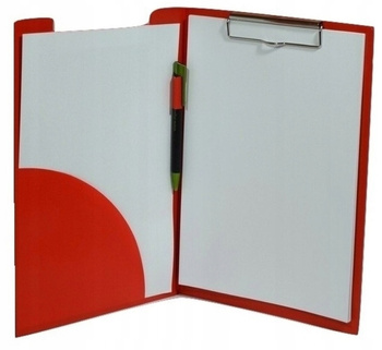 KLIP A4 TECZKA CLIPBOARD PVC TAURUS CZERWONA