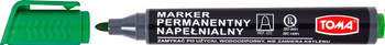 MARKER TOMA PERMANENTNY NAPEŁNIALNY OKRĄGŁY ZIELONY