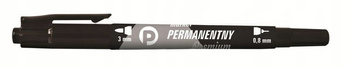 MARKER PERMANENTNY DWUSTRONNY TETIS PREMIUM, CZARNY
