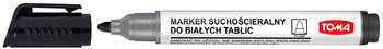 MARKER DO TABLIC SUCHOŚCIERALNYCH NAPEŁNIALNY OKRĄGŁY TOMA CZARNY
