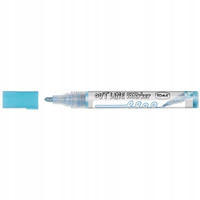 MARKER TOMA PERMANENTNY SREBRNY Z KONTUREM JASNONIEBIESKIM