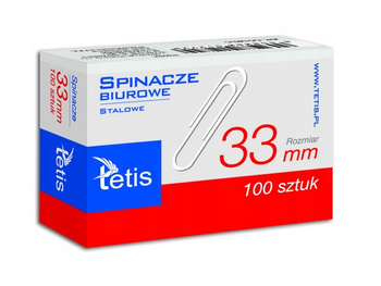 SPINACZE TETIS OKRAGŁE METALOWE, 33MM, SREBRNE, 100 SZT.