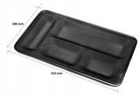 PRZYBORNIK DO SZUFLADY,TACKA Z METALOWEJ SIATKI, CZARNY