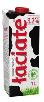 Mleko Łaciate UHT 3,2% 1L naturalne, trwałe i pożywne