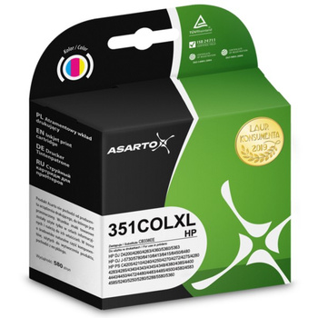 Tusz Asarto do HP 351XL CB338EE DeskJet D4260 kolorowy