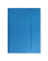 TECZKA NA DOKUMENTY A4 NA GUMKĘ PRESZPANOWA, CIEMNONIEBIESKA