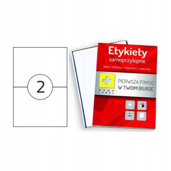 Etykiety samoprzylepne Memo 210×148mm 100 arkuszy A4 do uniwersalnych zastosowań