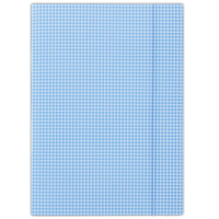 TECZKA NA DOKUMENTY A4 Z GUMKĄ DONAU KARTONOWA W KRATKĘ, NIEBIESKA