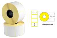 ETYKIETY TERMICZNE NA ROLCE 50 x 30mm 1000SZT.  GILZA 40MM