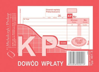 DRUK DOWÓD WPŁATY KP A6, 401-5