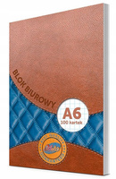 BLOK BIUROWY A6 W KRATKĘ, 100 KARTEK PASTELLO