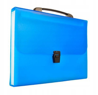 TECZKA NA DOKUMENTY A4 HARMONIJKOWA Z RACZKĄ TETIS, NIEBIESKA