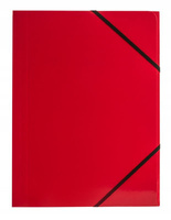 TECZKA NA DOKUMENTY A4 NA GUMKĘ NAROŻNĄ TETIS, CZERWONA