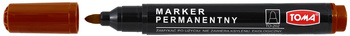 MARKER PERMANENTNY TOMA TO-202 OKRĄGŁY BRĄZOWY