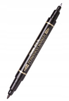 Marker foliopis Pentel z dwiema końcówkami N75W czarny