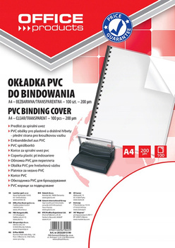 OKŁADKI DO BINDOWANIA FOLIOWE 100 SZT. TRANSPARENTNE