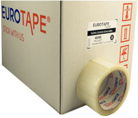 Taśma pakowa EURO-TAPE cichego odwijania 48mm x 60y, 36 sztuk
