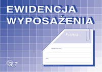 DRUK EWIDENCJA WYPOSAŻENIA A5, K07
