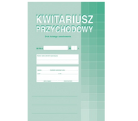 DRUK KWITARIUSZ PRZYCHODOWY A4 NUMEROWANY, 400-1
