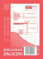DRUK ROZLICZENIE ZALICZKI A6, 409-5