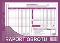 DRUK RAPORT OBROTU A4, 413-1 SAMOKOPIA POZIOM