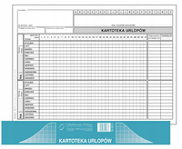 DRUK KARTOTEKA URLOPÓW A5, 20 KART, 525-3