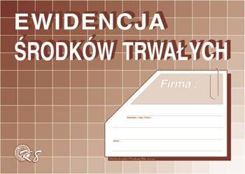 DRUK EWIDENCJA ŚRODKÓW TRWAŁYCH A5, K-8