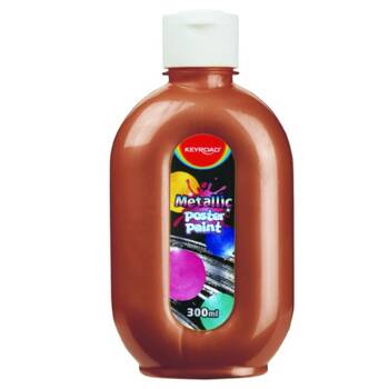 Farba plakatowa KEYROAD, metaliczna, 300ml, butelk