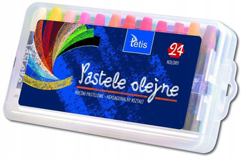 KREDKI PASTELE OLEJNE, 24 KOLORY, TETIS