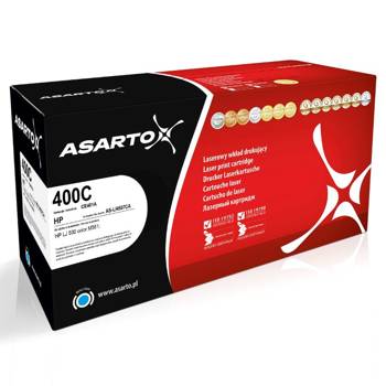 Toner Asarto do HP 400C CE401A na 6000 stron niebieski