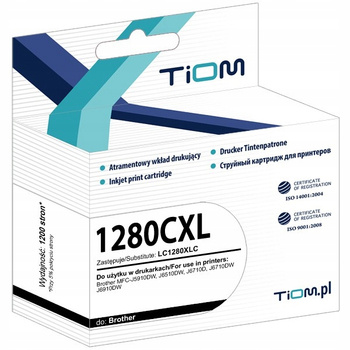 Tusz Tiom do Brother LC127BK DCP-J4110 MFC-J4710 czarny